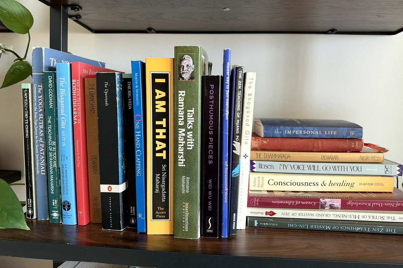Books on my Non-duality shelf at home